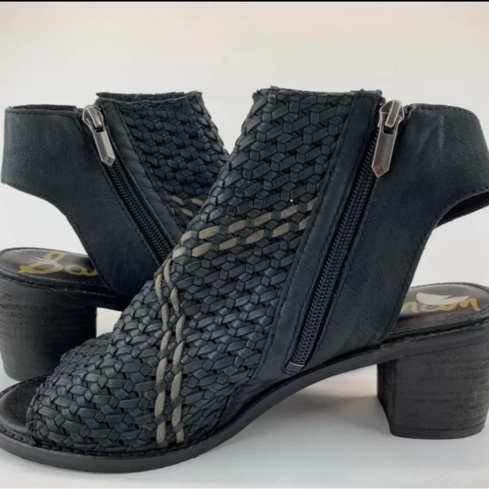 Sam Edelman Womens Multicolor Leather Ankle Strap Sandals Heels Sz US 8.5